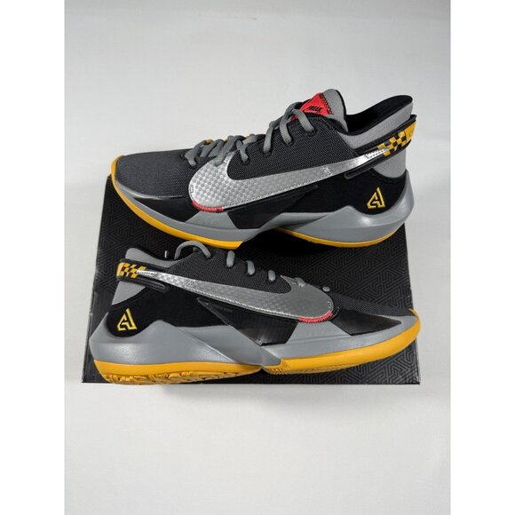 Nike Zoom Freak 2 Shoes Mens Size 9 Black Grey Yellow Basketball CK5424-006 main image 10